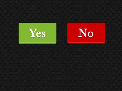 Yes/No button no ui yes