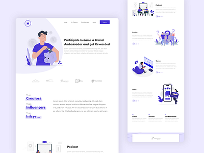 Website landing page app blue and white creative design dribbble illustraion minimal ui ui ux uidesign uiux uiuxdesign ux ux design uxdesign uxui webdesign webillustration website website design