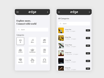 Mobile_UI black and white design dribbble group groups minimal mobile mobile app mobile design mobile ui mobileui ui uidesign uiuxdesign ux uxdesign uxui