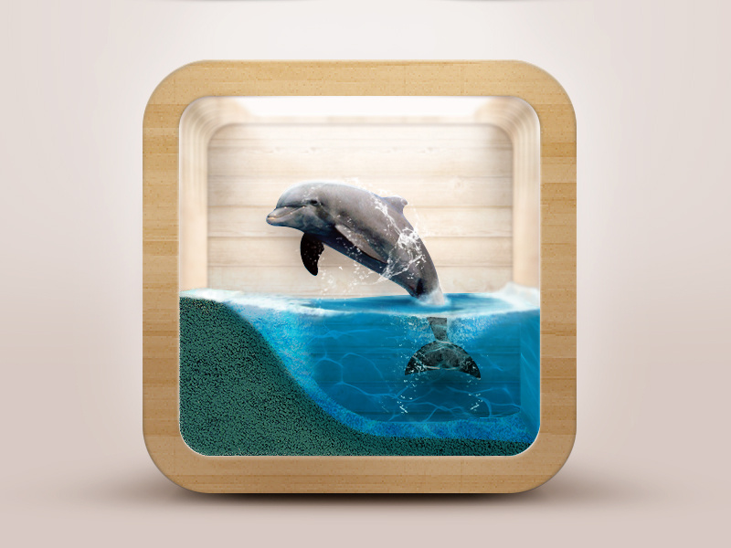 Dolphin iOS Icon dolphin ios icon water 3d