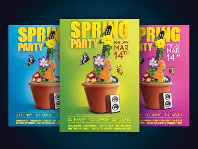 Spring Party Flyer