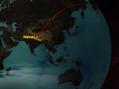Flight To Nepal