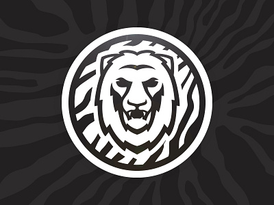 B&W Lion - Part 3. black design football identity lion logo sports white