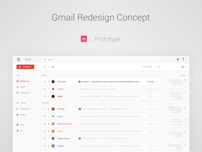 Google Gmail Redesign (Concept) - V - concept gmail google inbox redesign ui user experience user interface ux