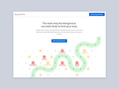 Google Safe Web concept concept design illustration web design