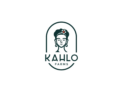 Kahlo Farms branding cosmetic design farm illustrator kahlo logo oil vector