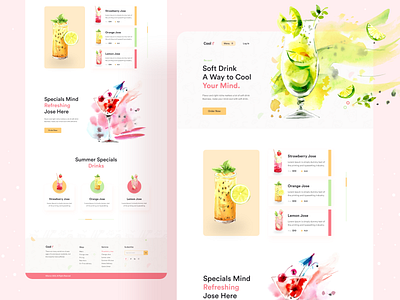 Cool Jose shop landing page design 2020 trend agency branding cool creative design design dribbble best shot foods interface design landing page product typography ui ui ux uiux vector web ui kit website