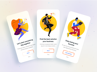 Business app Onboarding ui