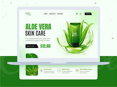 Ecommerce Landing Page app ecommerce homepage landing page minimal online store product page shopify store shopify web ui uidesign uiux web landing webdesign website website design woo commerce