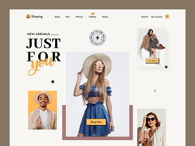 Ecommerce web landing page