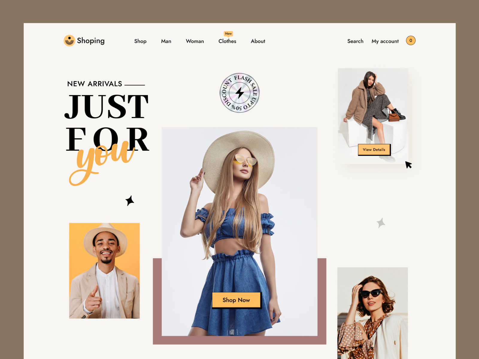 Ecommerce web landing page by Somon Ahmed for LOL Studio on Dribbble