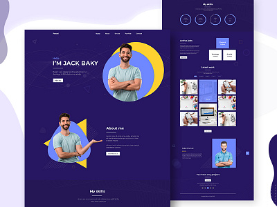 Personal Portfolio Website Design agency creative design cv design design homepage landing page landing page design portfolio template psd design typography uiux website design