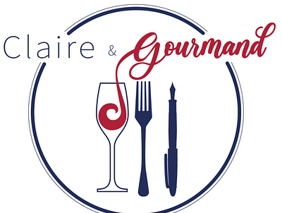 Claire & Gourmand blog post branding gastronomy logo design