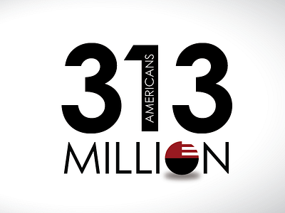 313 Million Americans illustration motion graphics type typography