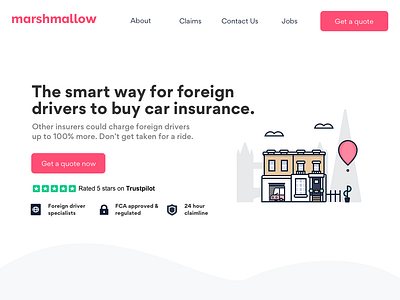 Marshmallow UIUX illustration insurance marshmallow minimal sketch ui ux ux ui vector