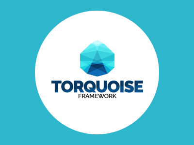 Torquoise Framework Logo css flat flatdesign framework html logo logodesign