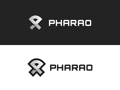 Pharao Dark Light company design gaming logo pharao