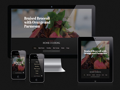 Recipes responsive website