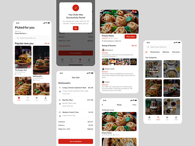 Food delivery app app food icon image ios mobile typography ui ux