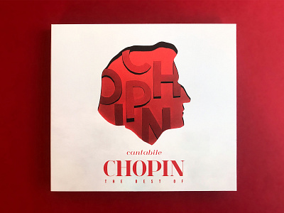 Music Artwork - Chopin - Cantabile chopin classical music cover cut out cutouts design illustration music music cover packaging paperart papercut