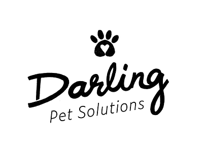 Darling Pet Solutions Case Study adobe graphic design handtype illustration logo script