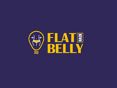 Flat belly Hack Logo logo