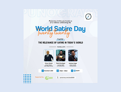 World Satire Day flyer branding design flyer design identity label design vector