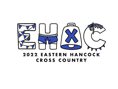 Eastern Hancock Cross Country logo procreate