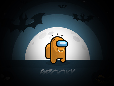 Halloween among us design dribbbleweeklywarmup halloween halloween design illustration spooky spooky season vector