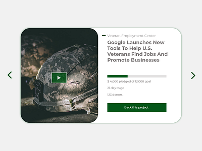 Daily UI #032 - Crowdfunding Campaign