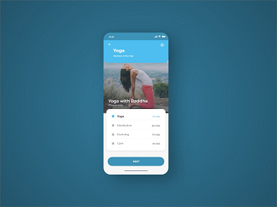 Daily UI #062 Workout of the Day adobe xd app branding daily 100 challenge daily challange dailyui design mobile training ui ux work in progress workout yoga yoga pose