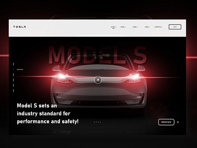 Tesla I MODEL S agency dark dark app dark ui design electric hero light lights minimal model s redesign tesla ui ux vehicle visual web website