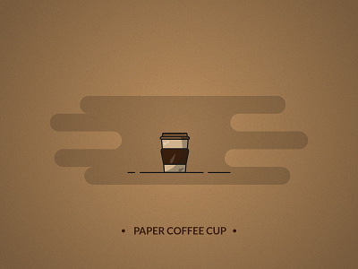 Coffee paper cup - coffee set