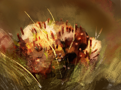 Moss 06 2d art illustration krita study