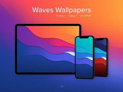 Waves Wallpapers colors desktop ipad iphone mac mobile pc tablet wallpaper waves windows