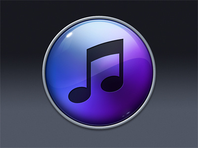 iTunes 10 icon WIP blue icon itunes itunes 10 music purple reflection