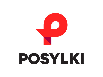 Posylki — Logo border branding delivery logo logotype p package poland post red shopping simple