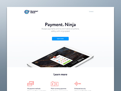 Payment Ninja — Landing page ecommerce games landing mmo mobile ninja online payment responsive warthunder web website