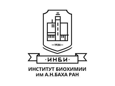 Institute of Biochemistry — Logo logo logotype branding flat minimalistic lines biochemistry institute shield arms science building