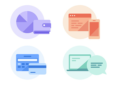 Icons for cloud hosting website