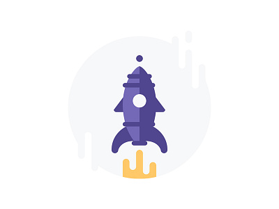 Icon for onboarding page fast flat fly icon onboarding rocket space spacecraft spaceship speed vehicle