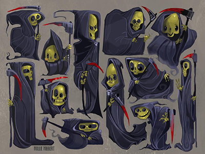 Reaper by the Dozen art grim reaper illustration