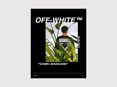 Off-White poster SS2020 collection - Black Edition art artwork black black and white brand branding business clean clothing creative design digital digitalart logo logotype off white poster poster a day poster art posters