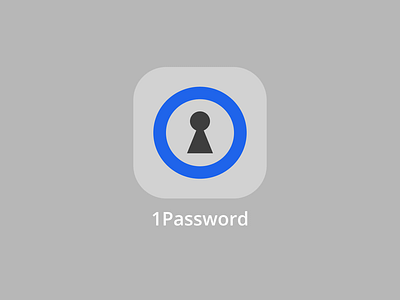 Concept of the new 1Password logo.