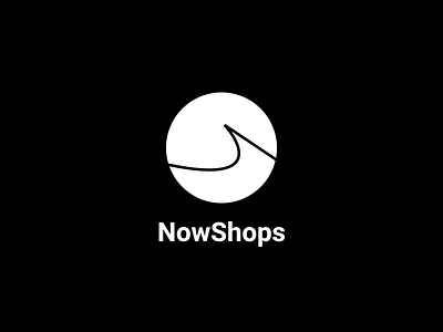 Logo NowShops - eCommerce branding design graphic design icon logo minimal portfolio portfolio design typography ui ui ux design uidesign ux ux ui ux design web webdesign website