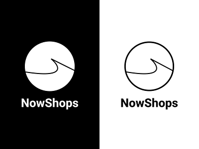 Logo NowShops app branding design graphic design icon illustration logo minimal portfolio portfolio design typography ui ui ux design uidesign ux ux ui ux design web webdesign website