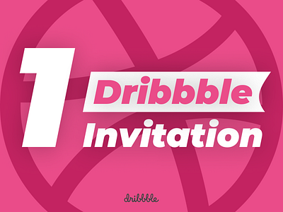 1 Dribbble Invitation animation design dribbble invitation dribbble invite dribbble invites giveaway illustration invite invite design invite giveaway invites logo minimal typography ui ux design uidesign ux ux design webdesign website