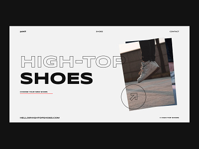 High Top Shoes brand brand identity branding button character clean concept creative cursor dailyui design flat icon lettering minimal shoes typography ui ux design ux webdesign