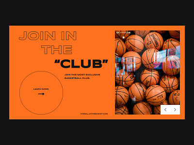 Exclusive Basketball Club Landing Page