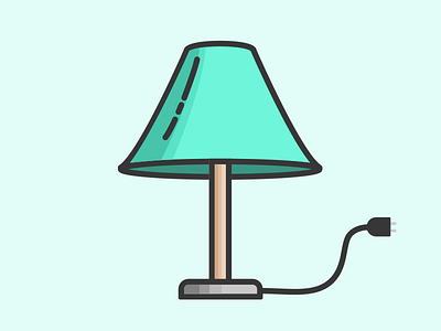 Lamp Icon icon iconography illustration lamp sketch